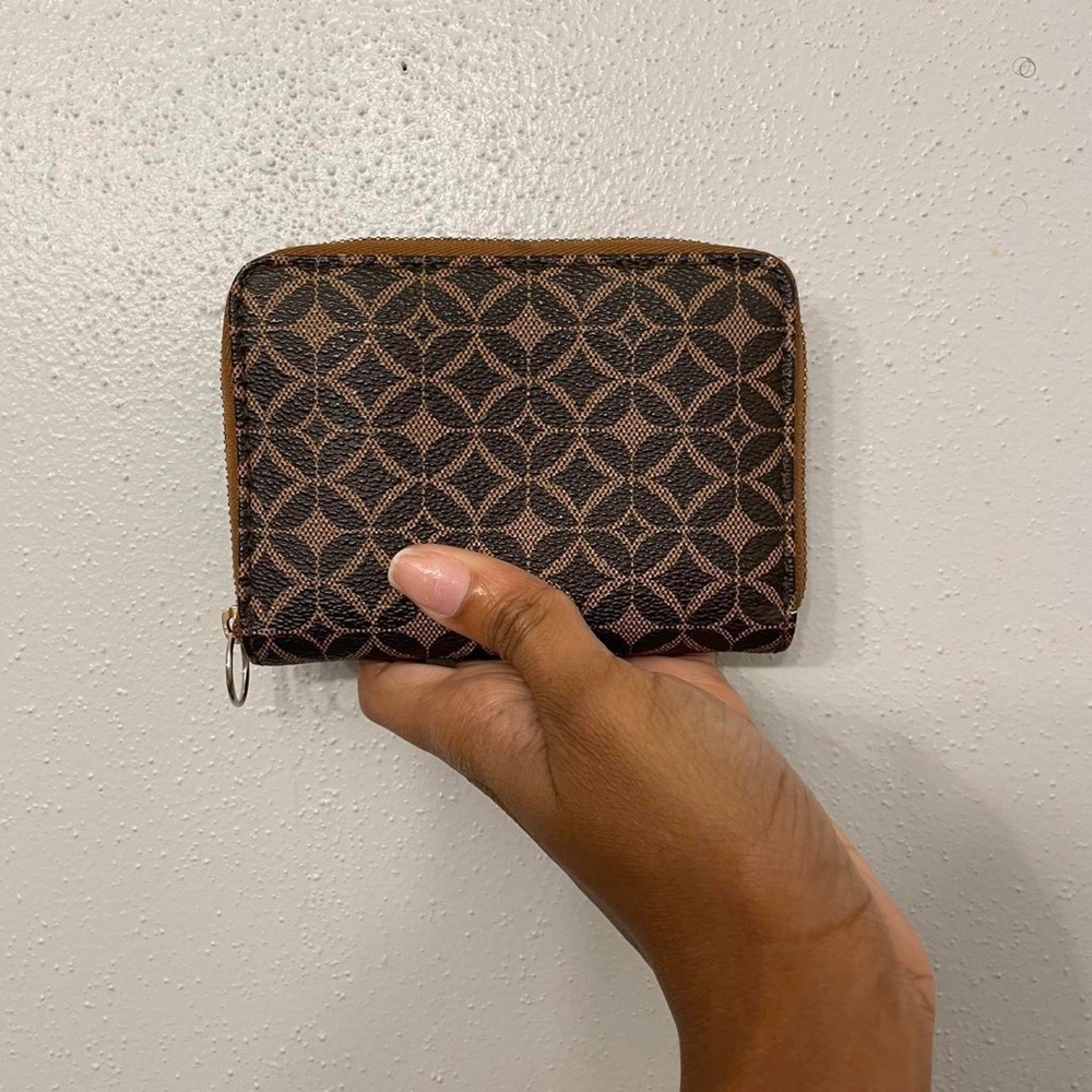 Fossil Tile Patterned Brown Wallet - image 3